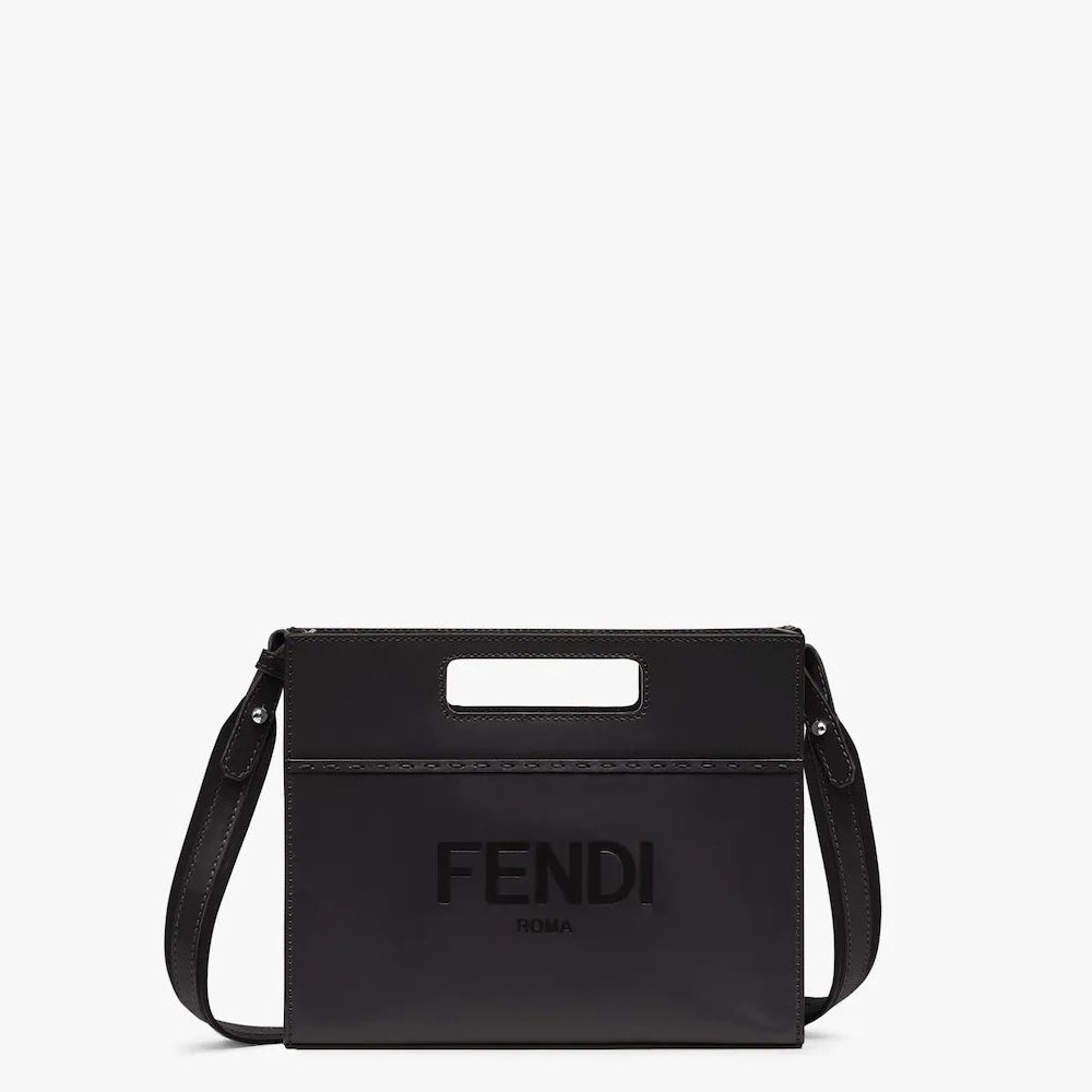 Fendi Mini Shopper Black leather shopper 7VA547AC9LF0GXN: Image 1