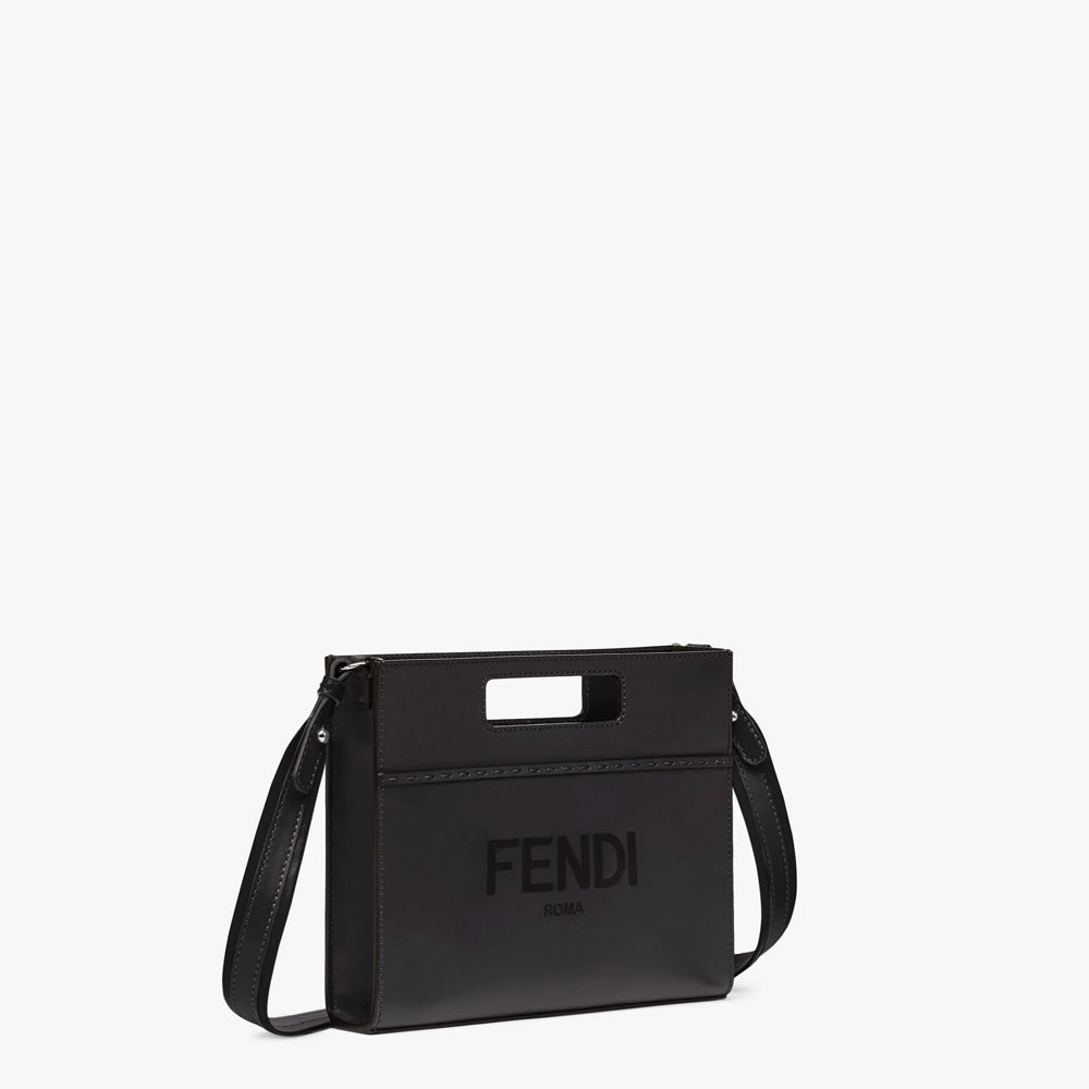 Fendi Mini Shopper Black leather shopper 7VA547AC9LF0GXN: Image 2