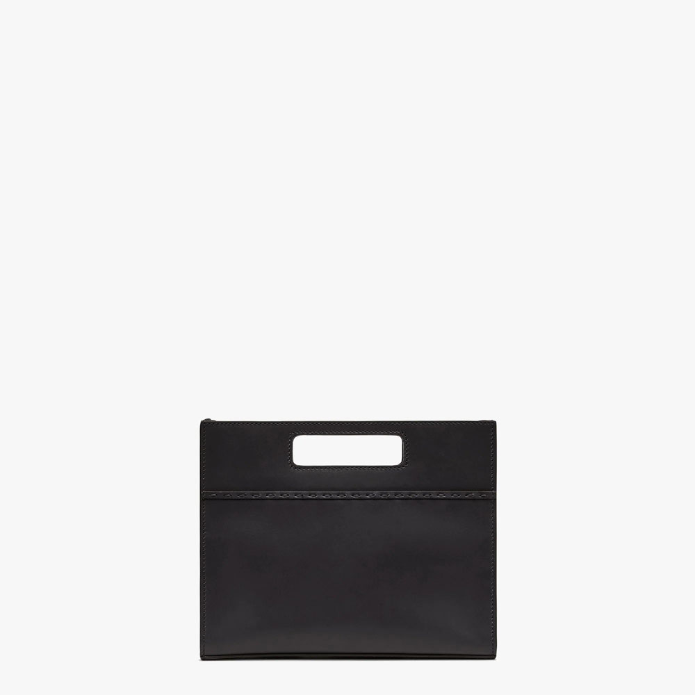 Fendi Mini Shopper Black leather shopper 7VA547AC9LF0GXN: Image 3