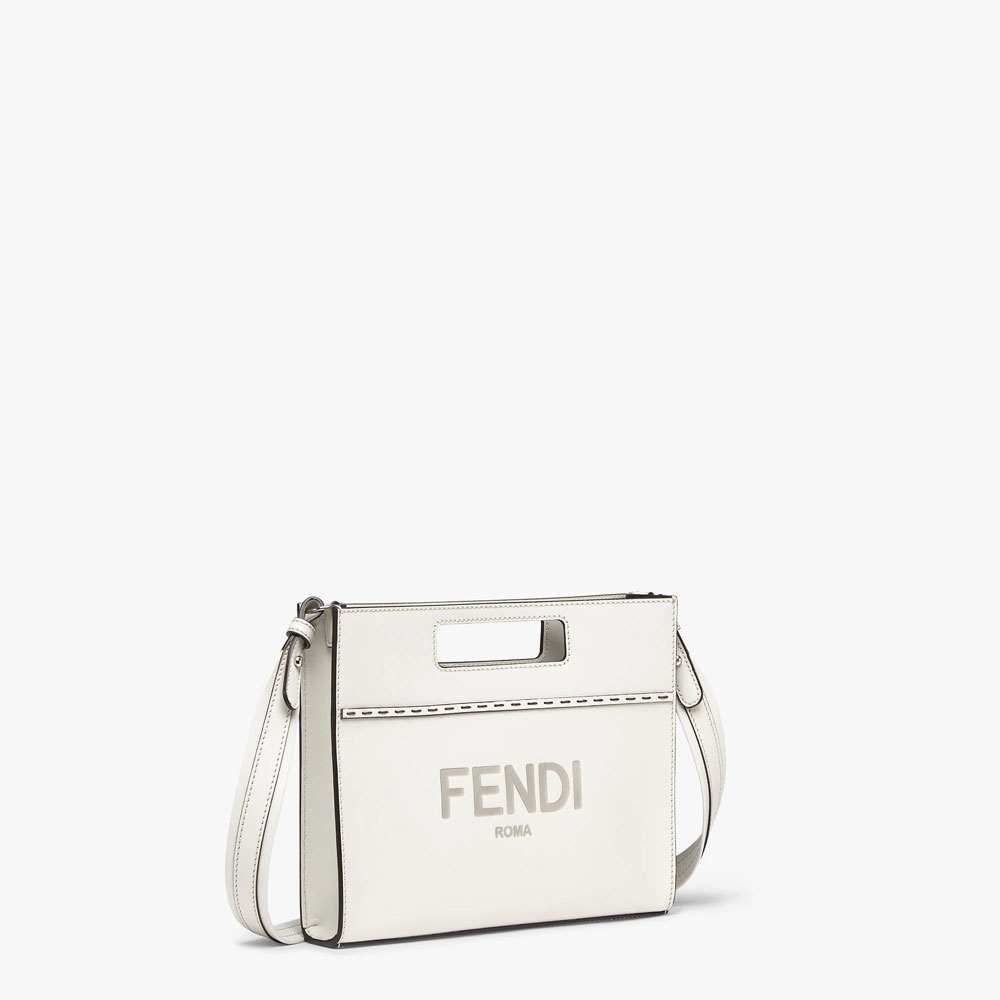 Fendi Mini Shopper Light grey leather shopper 7VA547AC9LF1H33: Image 2