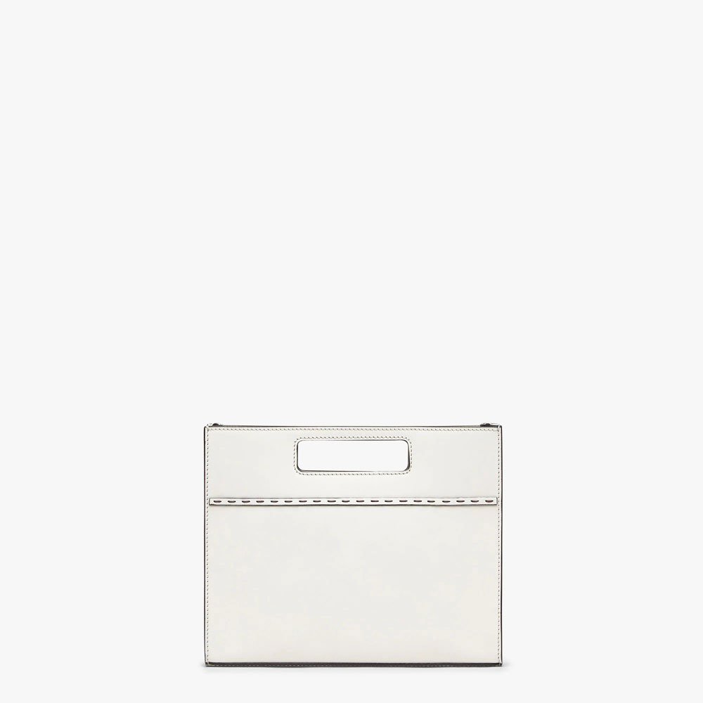 Fendi Mini Shopper Light grey leather shopper 7VA547AC9LF1H33: Image 3