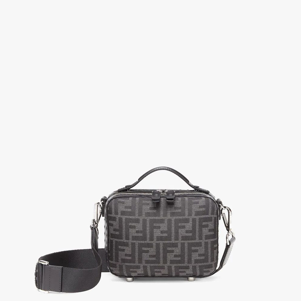 Fendi Mini Suitcase FF jacquard fabric bag 7VA552AG0MF0NPN: Image 1