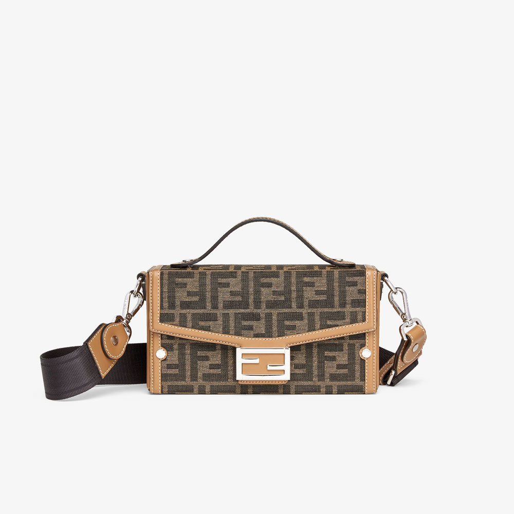 Fendi Soft Trunk Baguette FF jacquard fabric bag 7VA565AFBVF1HRM: Image 1