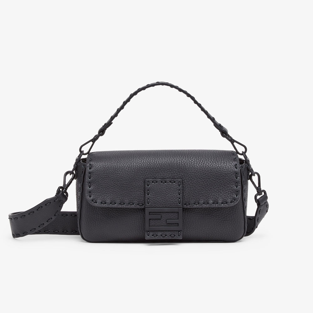 Fendi Regular Baguette Black Selleria bag 7VA572ARM0F0QA1: Image 1