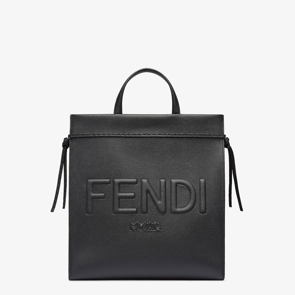 Fendi Go To Shopper Medium Black leather bag 7VA583AMACF0GXN: Image 1