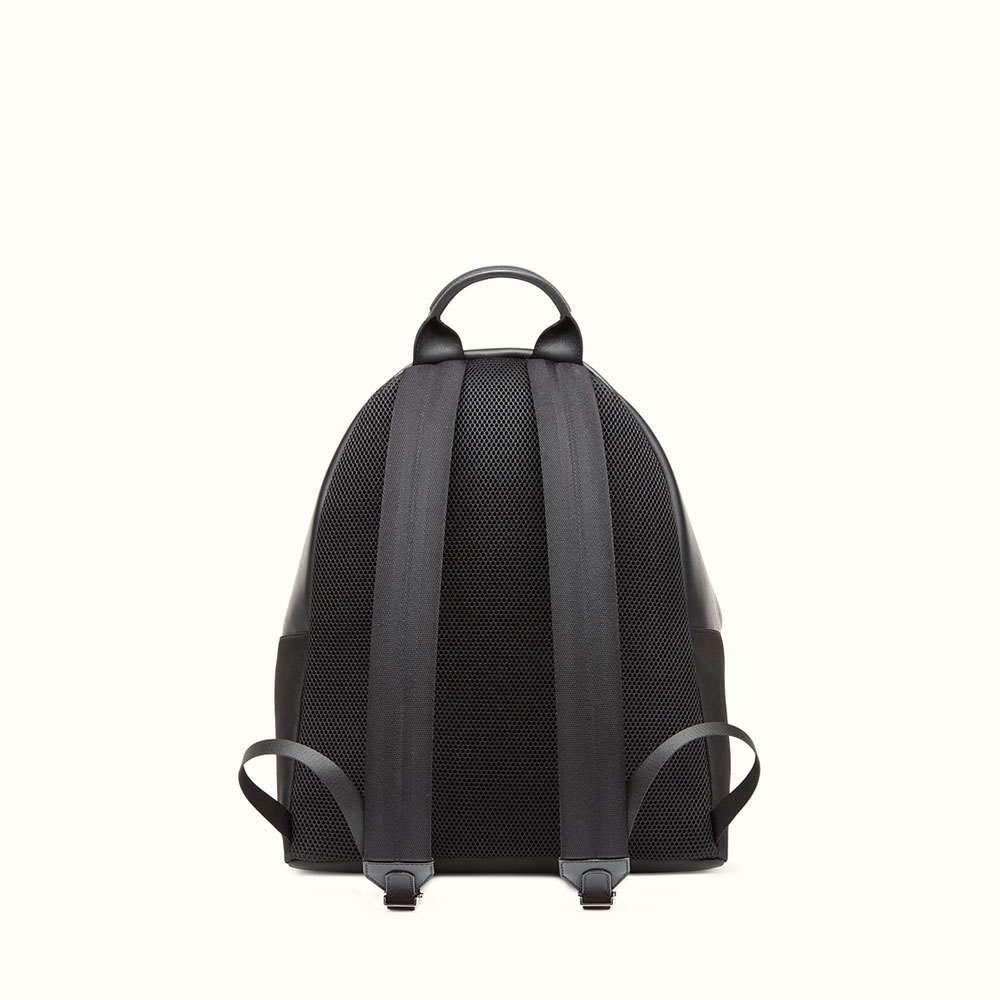 Fendi Backpack in nylon black leather with inserts 7VZ012O7EF0R2A: Image 3