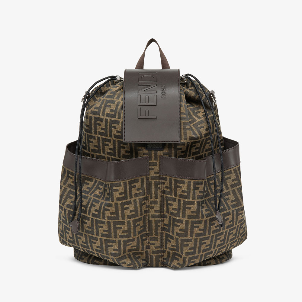 Fendi Strike Large FF jacquard fabric backpack 7VZ056AG0MF19KW: Image 1