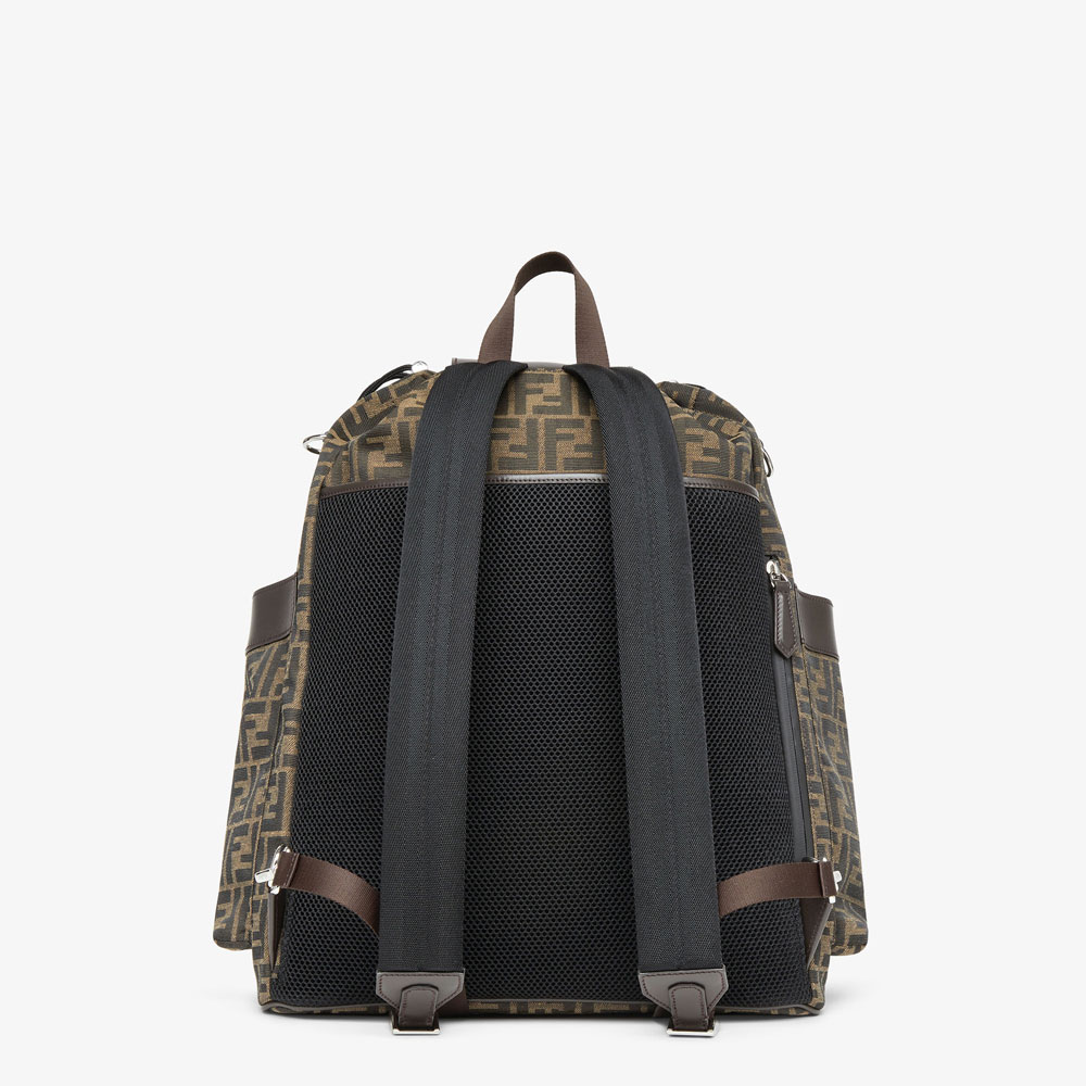 Fendi Strike Large FF jacquard fabric backpack 7VZ056AG0MF19KW: Image 3