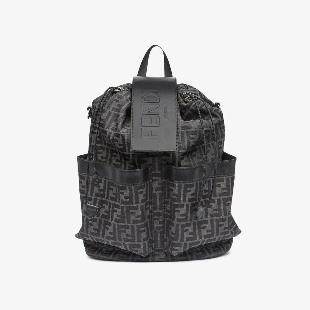 FF Jacquard Fendi Strike Medium fabric backpack 7VZ070 AG0M F0NPN: Image 1