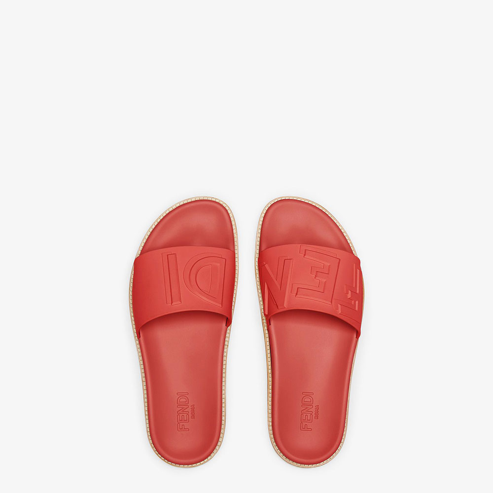 Fendi Slides Red Tpu Fussbetts 7X1148 IA6 F0QC9: Image 2