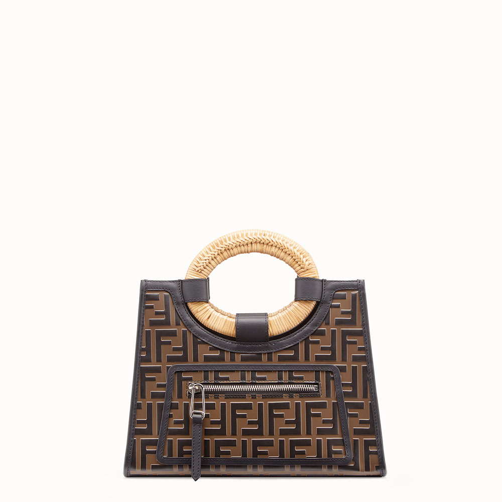 Fendi runaway shopper Brown small shopper 8BH353A3V8F0H3C: Image 1