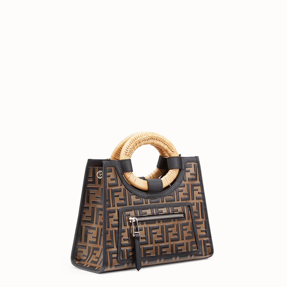 Fendi runaway shopper Brown small shopper 8BH353A3V8F0H3C: Image 2