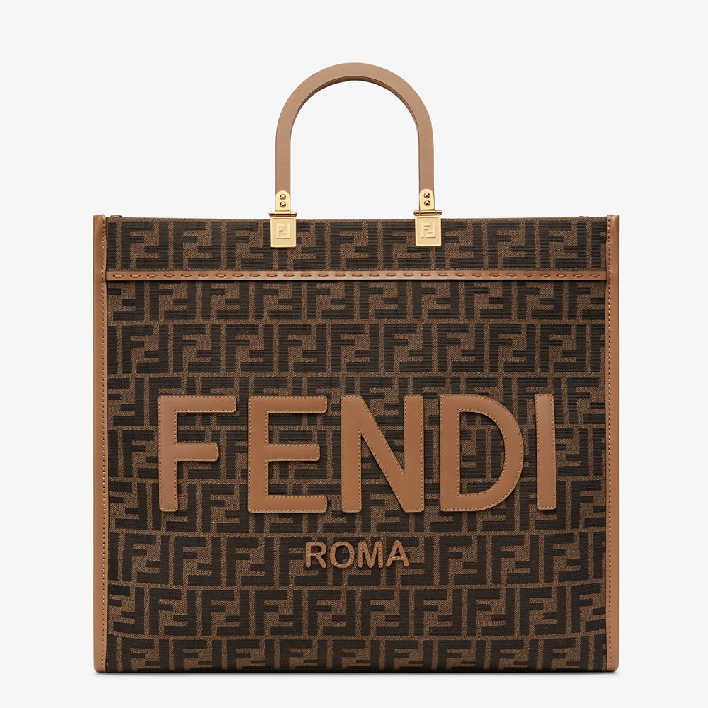 Fendi Fendi Sunshine Large Brown FF shopper 8BH372 ALVY F1GE3: Image 1