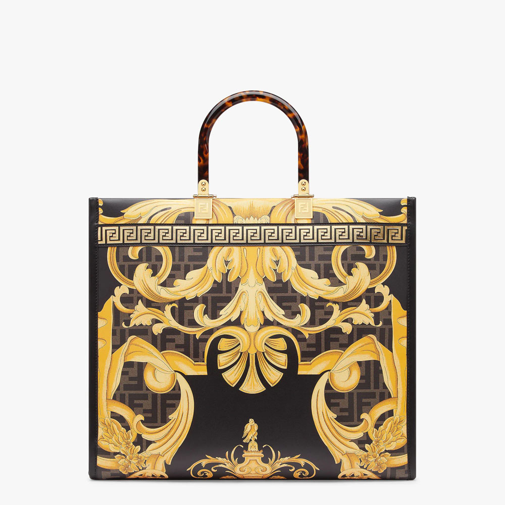 Fendi Sunshine Medium Fendace Printed FF shopper 8BH386AJTYF15HM: Image 3