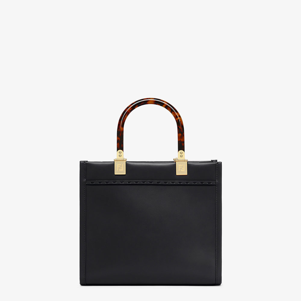 Fendi Sunshine Small Leather Black 8BH394ABVLF0KUR: Image 3