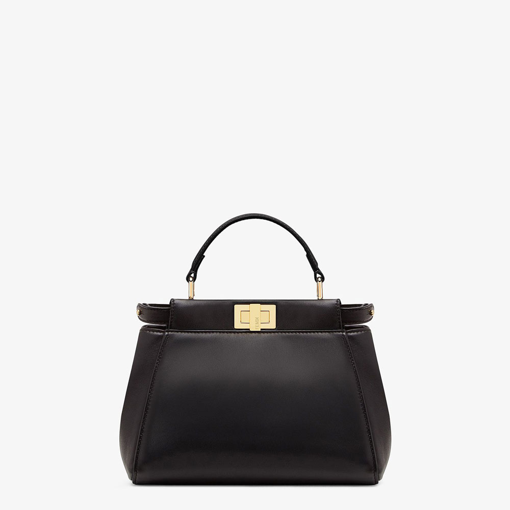 Fendi Peekaboo Mini Black Nappa Leather Bag 8BN244 K4P F0KUR: Image 1