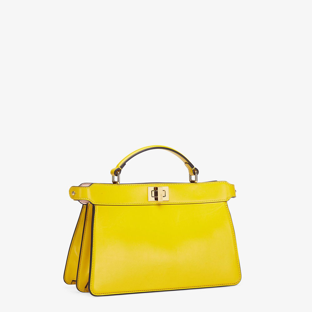 Fendi Peekaboo Iseeu East West Yellow Leather Bag 8BN323 ADYC F1D4E: Image 2