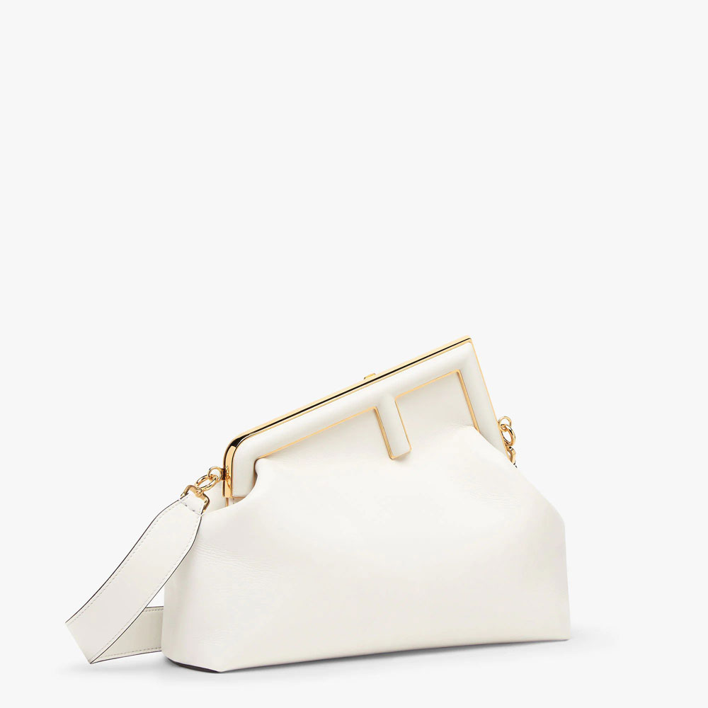 Fendi First Medium White leather bag 8BP127ABVEF0QVL: Image 2