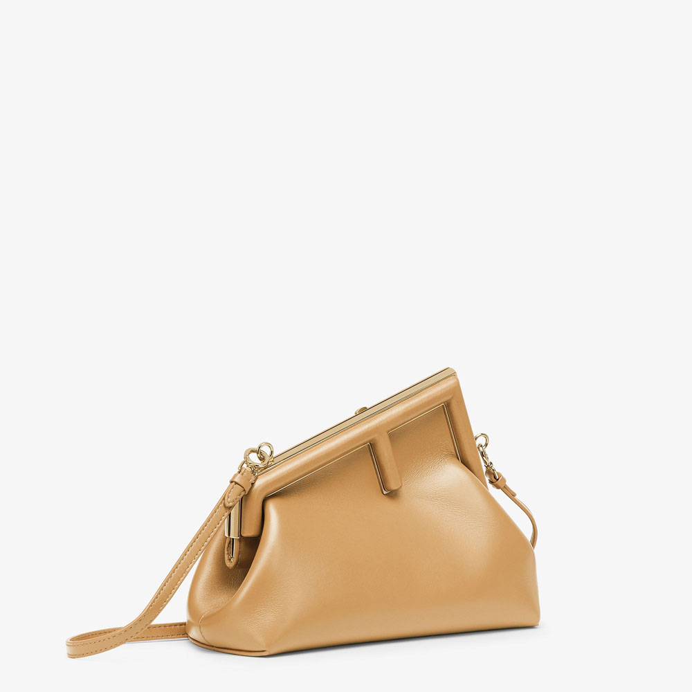 Fendi First Small Beige leather bag 8BP129ABVEF15KR: Image 2