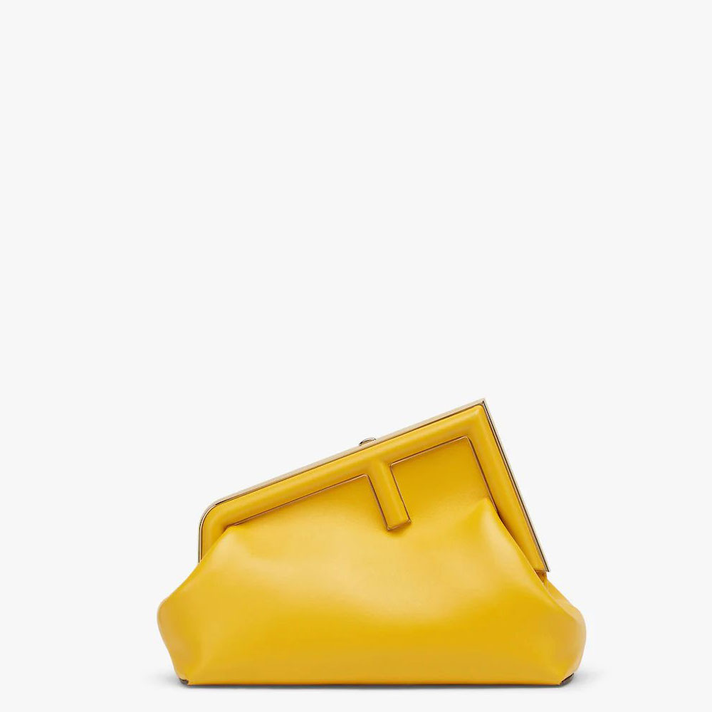 Fendi First Small Yellow leather bag 8BP129ABVEF192E: Image 1