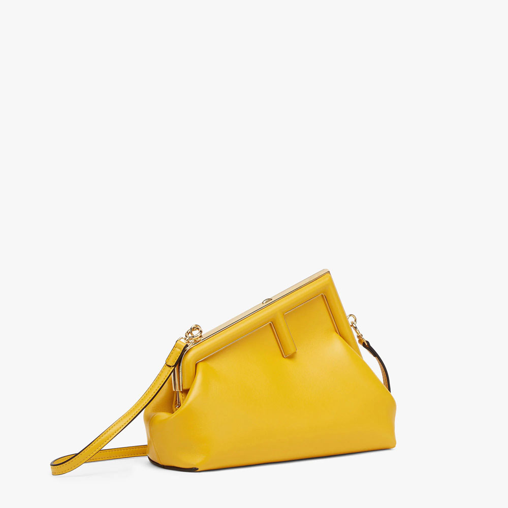 Fendi First Small Yellow leather bag 8BP129ABVEF192E: Image 2