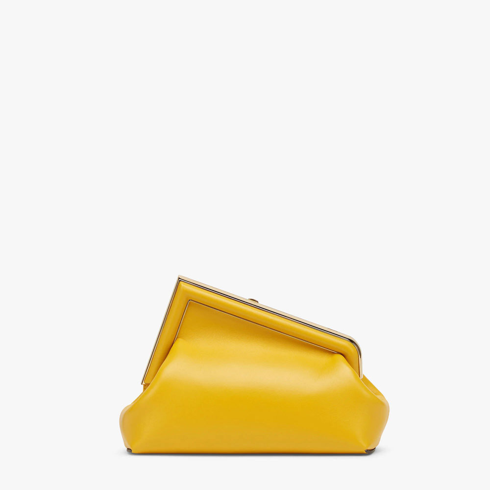 Fendi First Small Yellow leather bag 8BP129ABVEF192E: Image 3