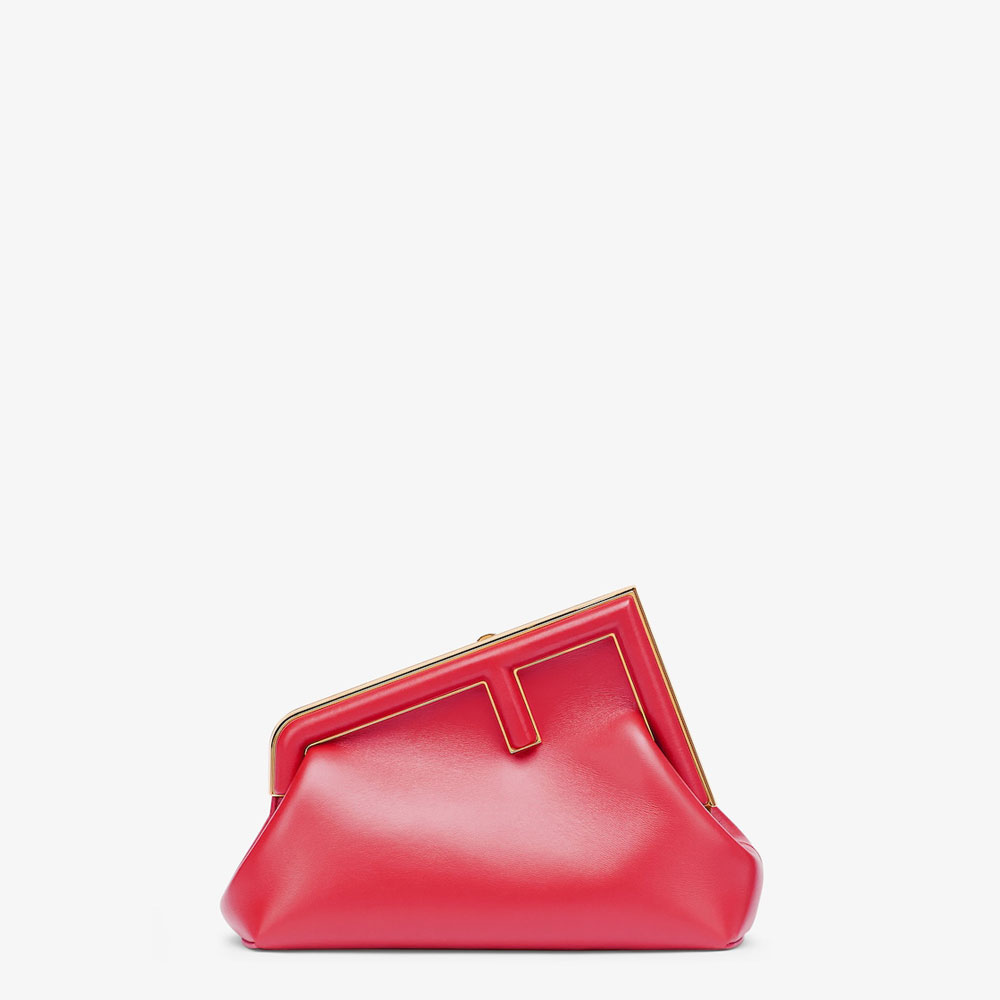 Fendi First Small Fuchsia leather bag 8BP129ABVEF1HB7: Image 1