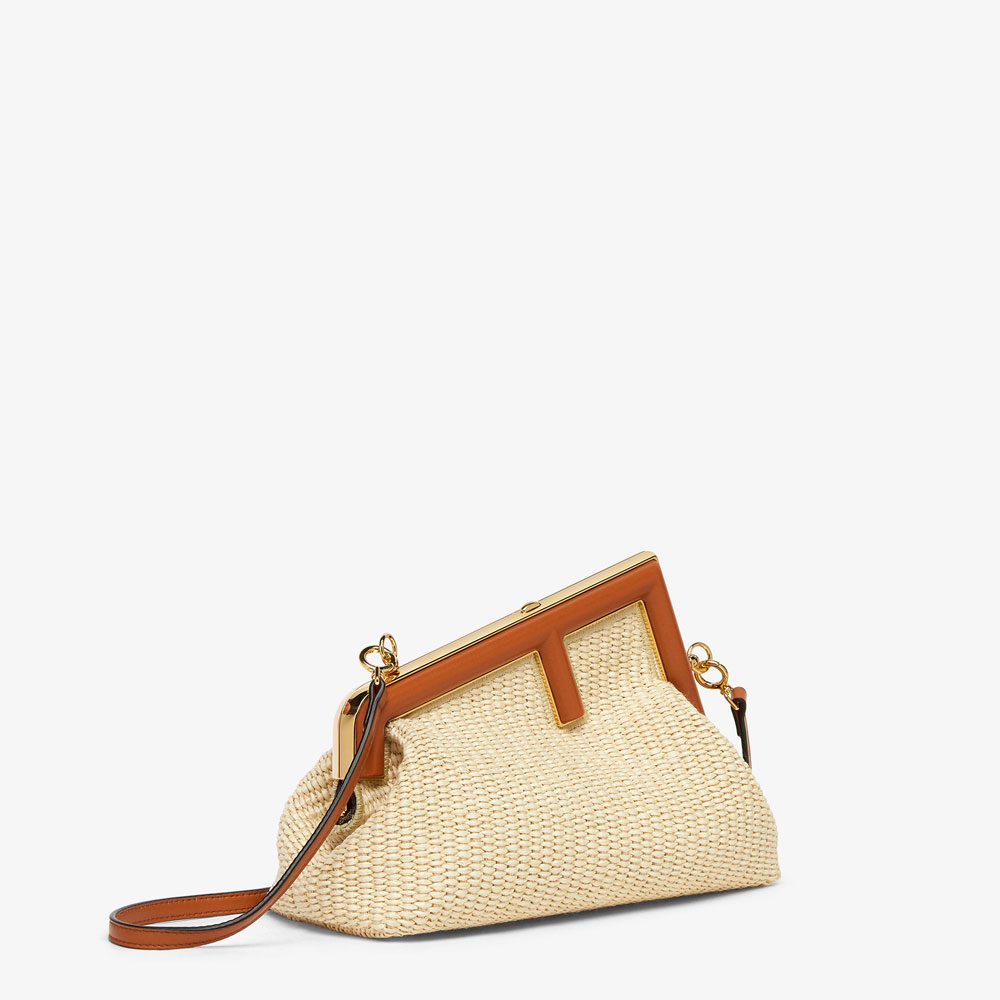 Fendi First Small Natural straw bag 8BP129APG8F1LMM: Image 2