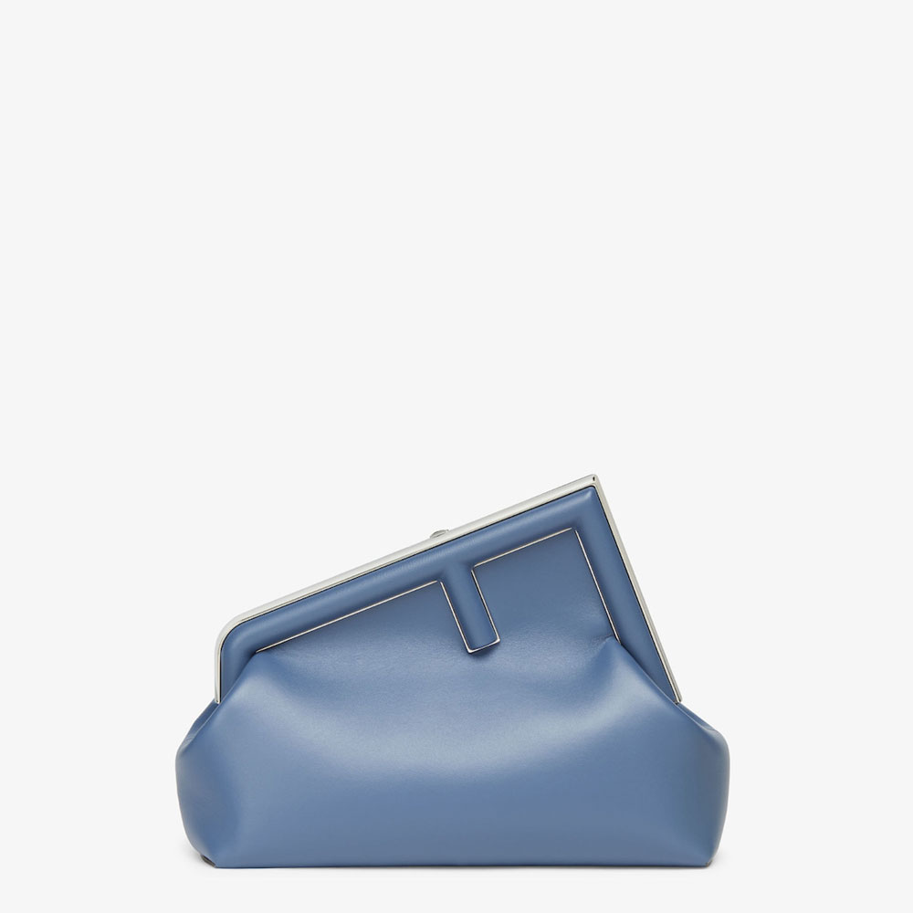 Fendi First Midi Blue leather bag 8BP137ABVEF04QL: Image 1