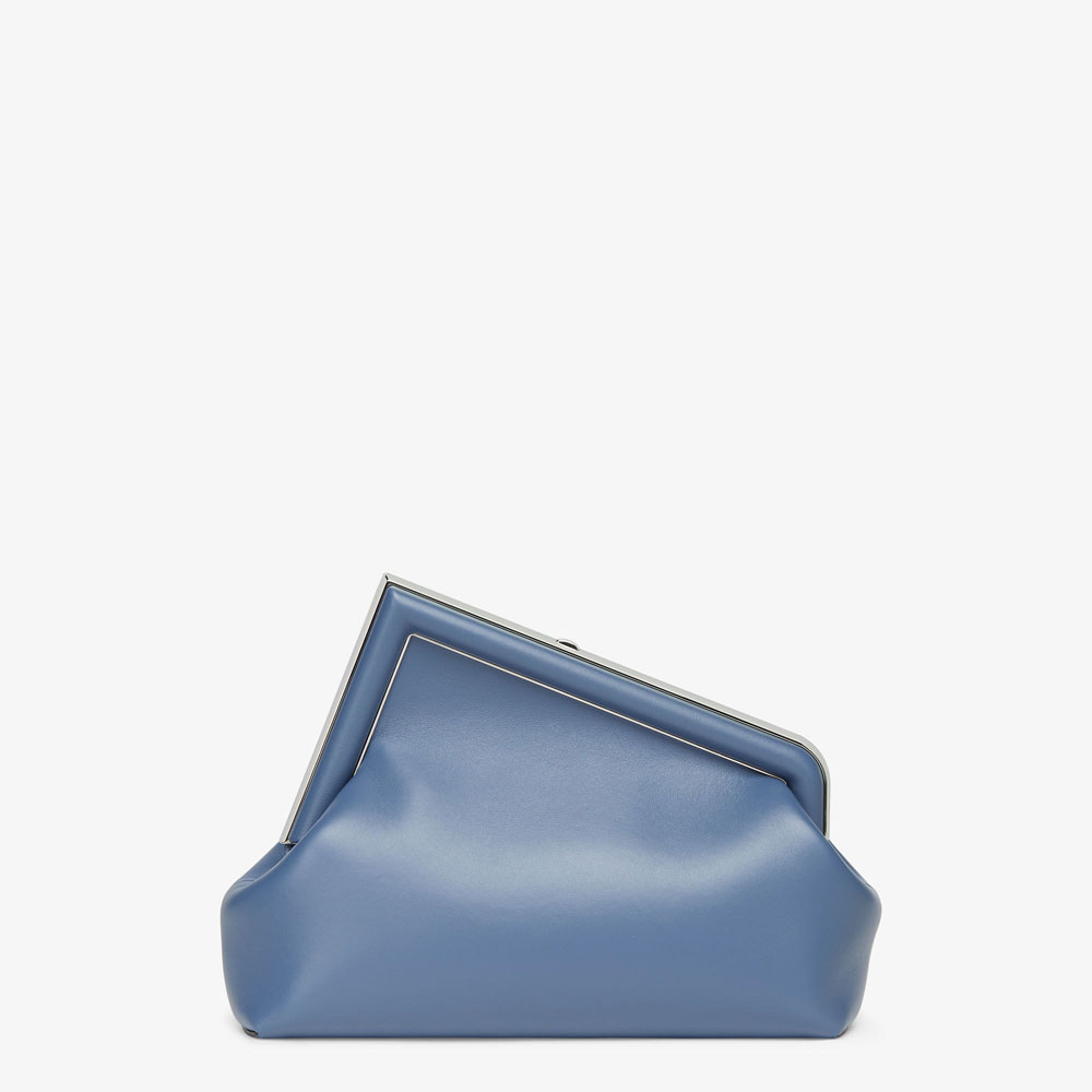 Fendi First Midi Blue leather bag 8BP137ABVEF04QL: Image 3