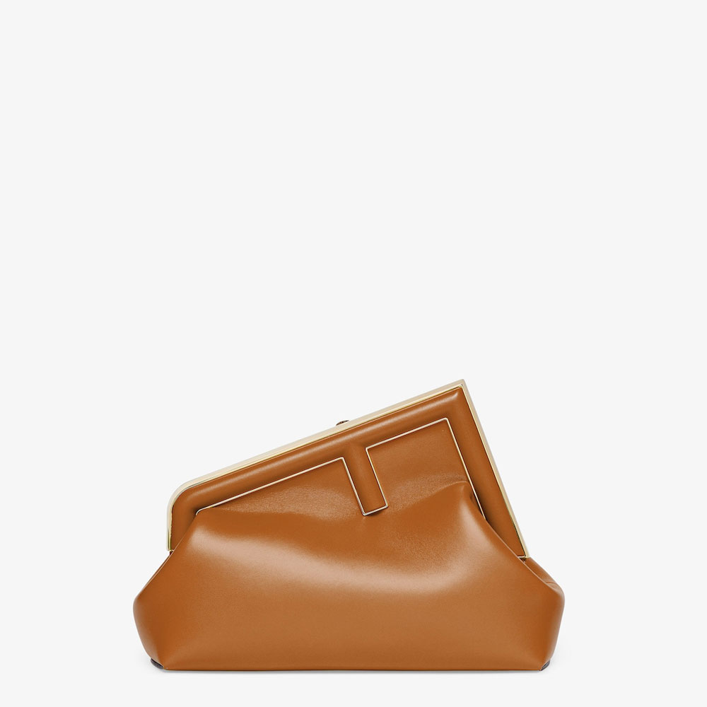 Fendi First Midi Brown leather bag 8BP137ABVEF0NYJ: Image 1