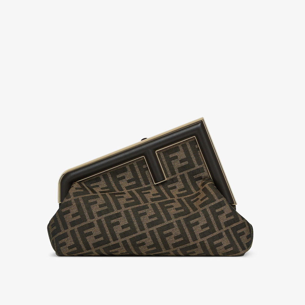 Fendi First Midi Fabric Brown 8BP137AOQBF1GL7: Image 1