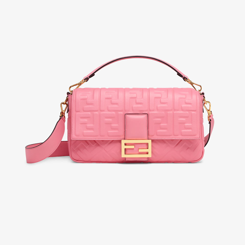 Fendi Baguette Large Pink leather bag 8BR771 A72V F170V: Image 1
