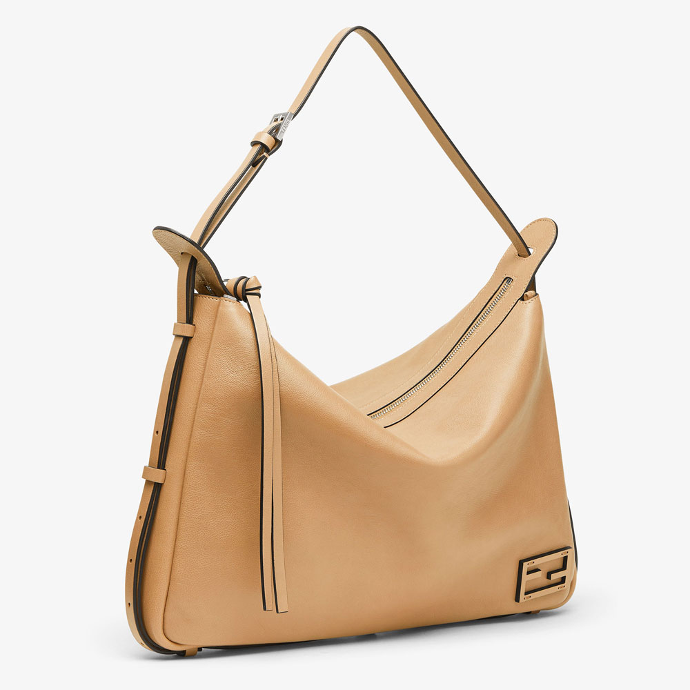 Fendi Simply Fendi Large Beige leather bag 8BR831 AS7A F1QD3: Image 3