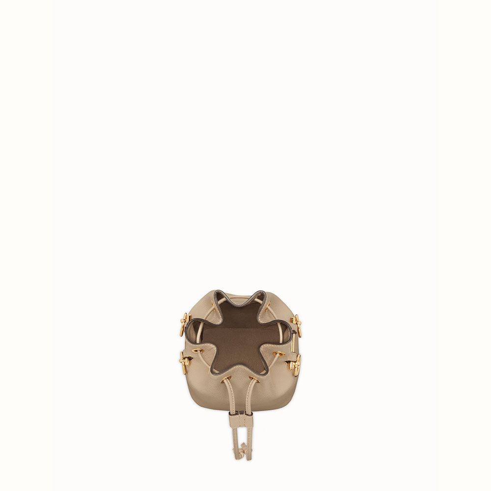 Fendi Beige leather Mini mon tresor bag 8BS010A18BF0E65: Image 4