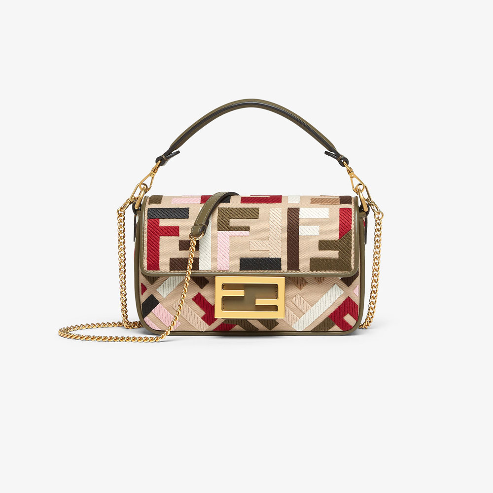 Fendi Baguette Mini Canvas bag 8BS017 ANH4 F1Q6O: Image 1