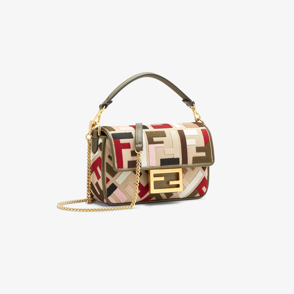 Fendi Baguette Mini Canvas bag 8BS017 ANH4 F1Q6O: Image 3