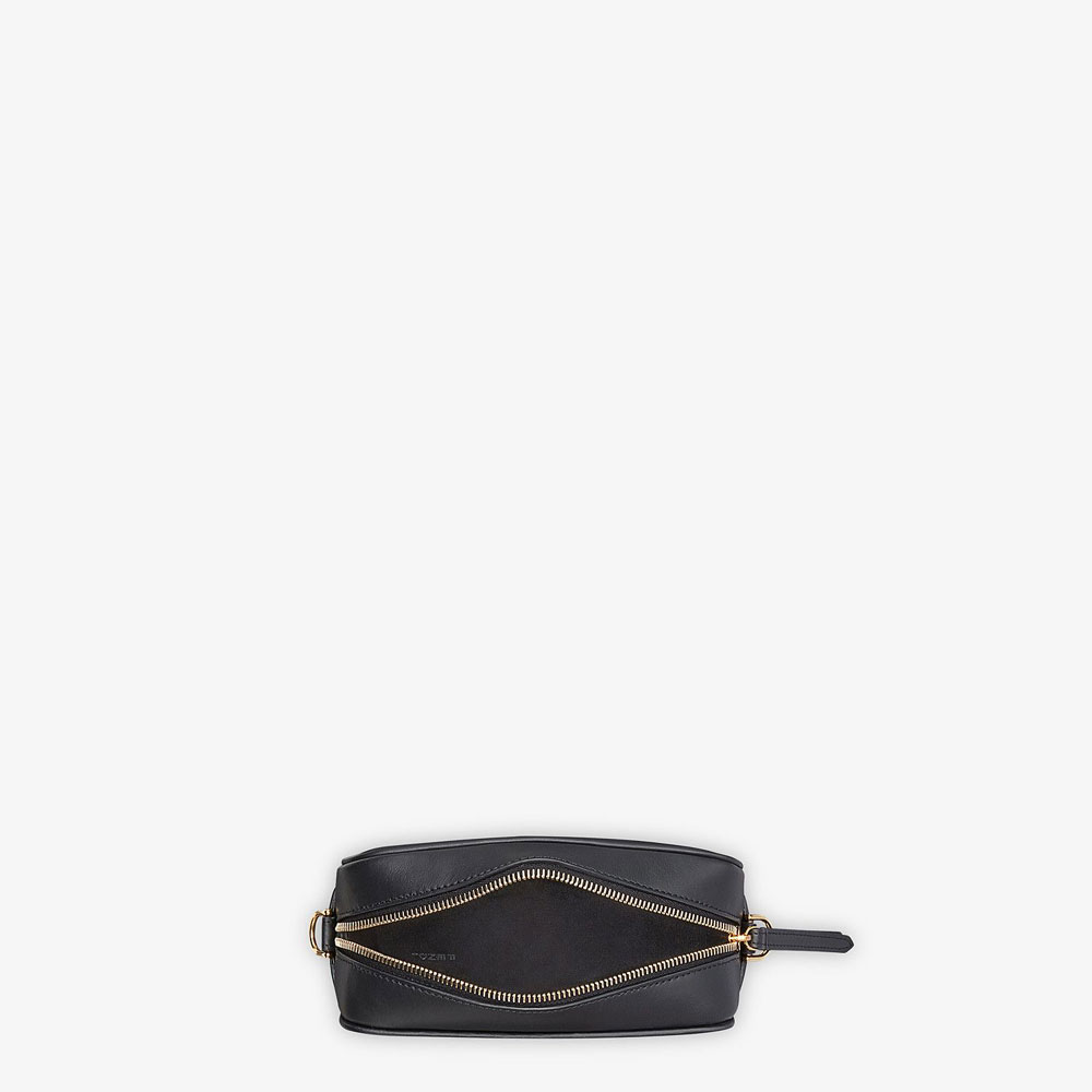 Fendi Mini Camera Case Black Leather Bag 8BS019 A4K5 F0KUR: Image 4