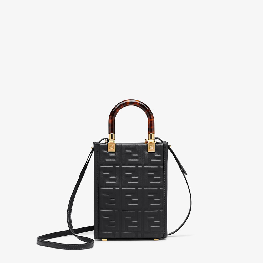 Fendi Mini Sunshine Shopper Black mini bag 8BS051AMCIF0KUR: Image 1