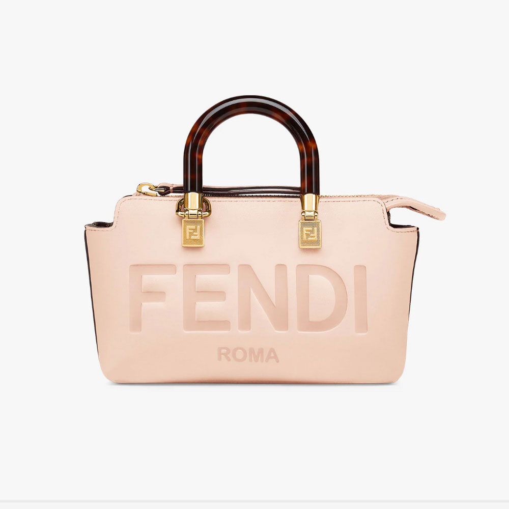 Fendi by the way mini Boston bag in light pink 8BS067ABVLF14N1: Image 1