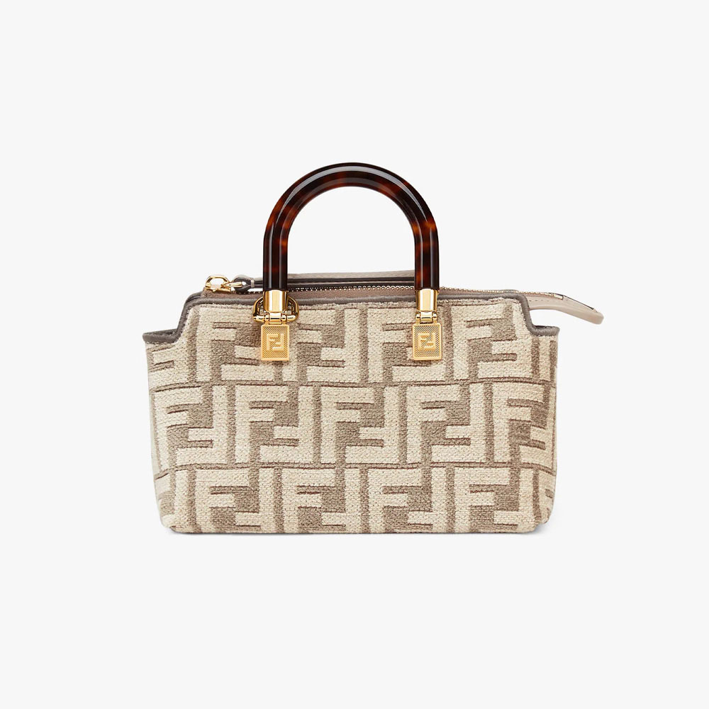 Fendi by the way Small Boston bag in tapestry fabric 8BS067AL9QF1IQS: Image 1