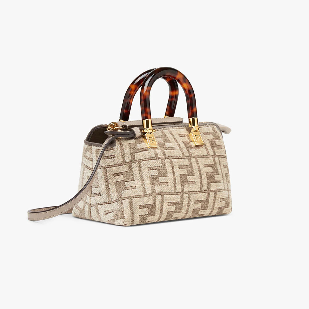 Fendi by the way Small Boston bag in tapestry fabric 8BS067AL9QF1IQS: Image 2