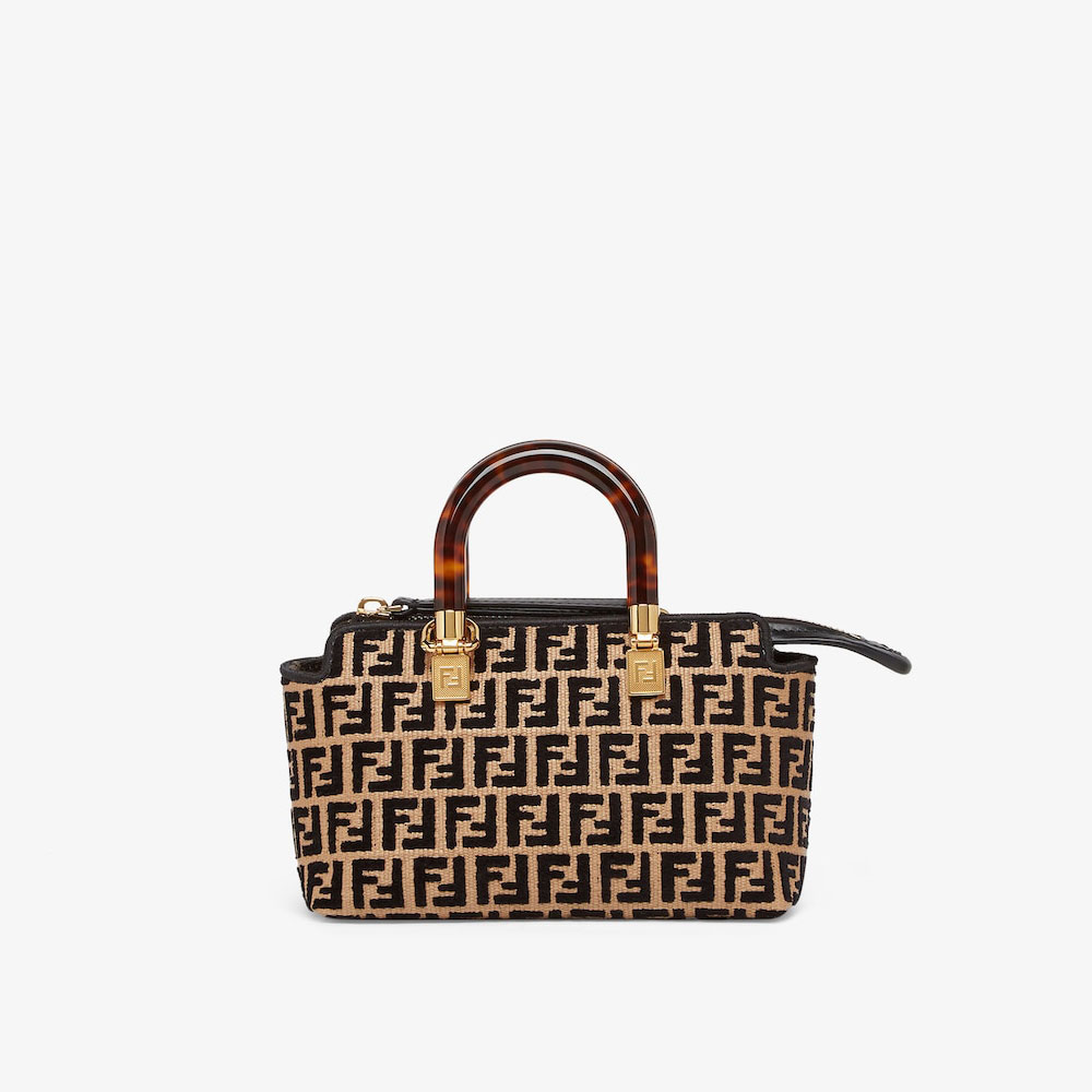 Fendi By The Way Mini Raffia Black 8BS067AQ0XF0VPJ: Image 1