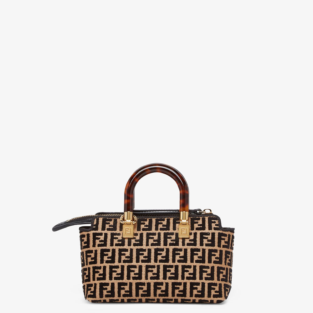 Fendi By The Way Mini Raffia Black 8BS067AQ0XF0VPJ: Image 3