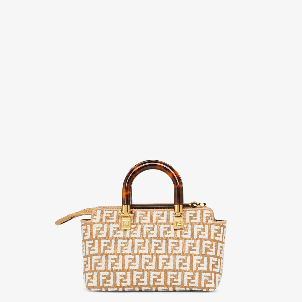 Fendi By The Way Mini Raffia White 8BS067AQ0XF1MB1: Image 3