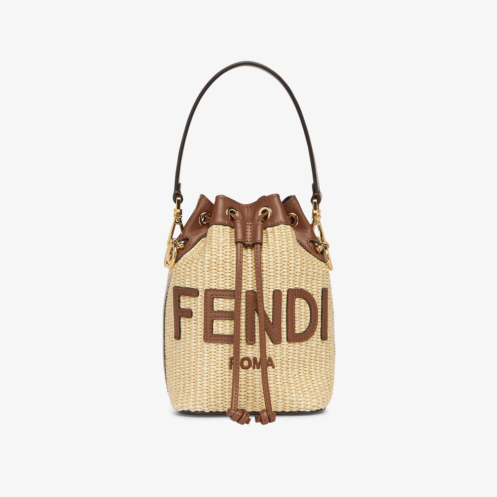 Fendi Mon Tresor Natural raffia mini bag 8BS093ANWBF1PLF: Image 1