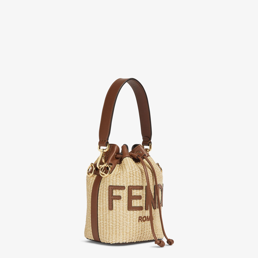 Fendi Mon Tresor Natural raffia mini bag 8BS093ANWBF1PLF: Image 2