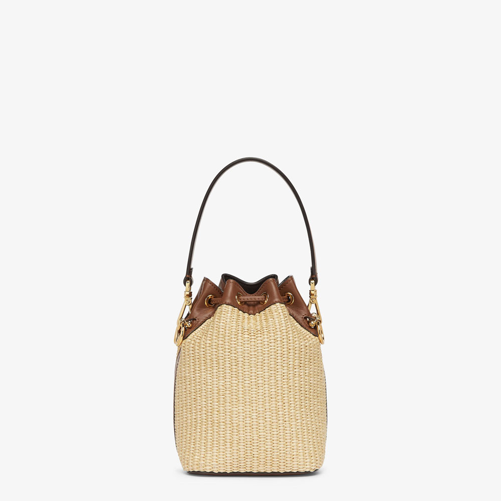 Fendi Mon Tresor Natural raffia mini bag 8BS093ANWBF1PLF: Image 3