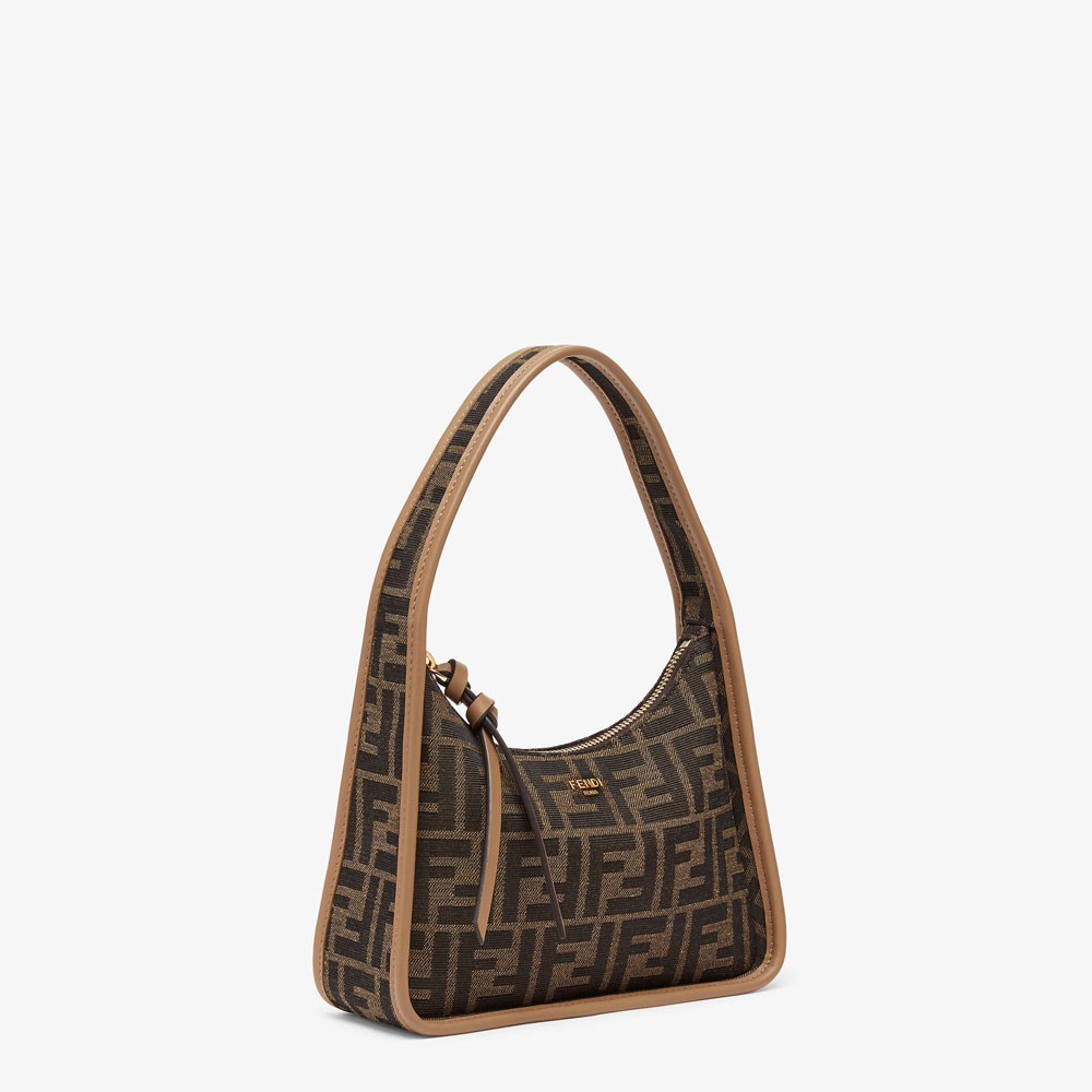 Fendi Mini Fendessence Brown FF fabric mini-bag 8BS094ALP3F1AOE: Image 2