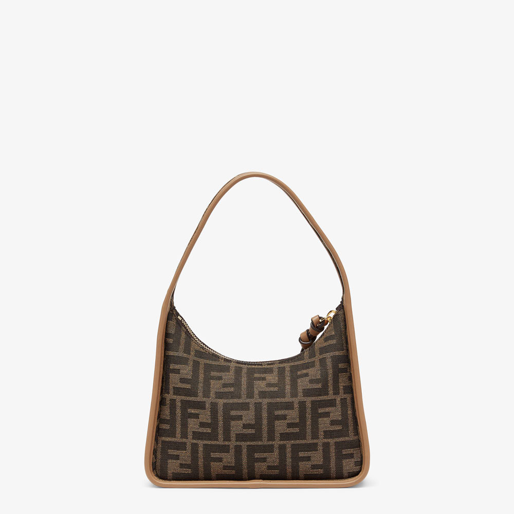 Fendi Mini Fendessence Brown FF fabric mini-bag 8BS094ALP3F1AOE: Image 3